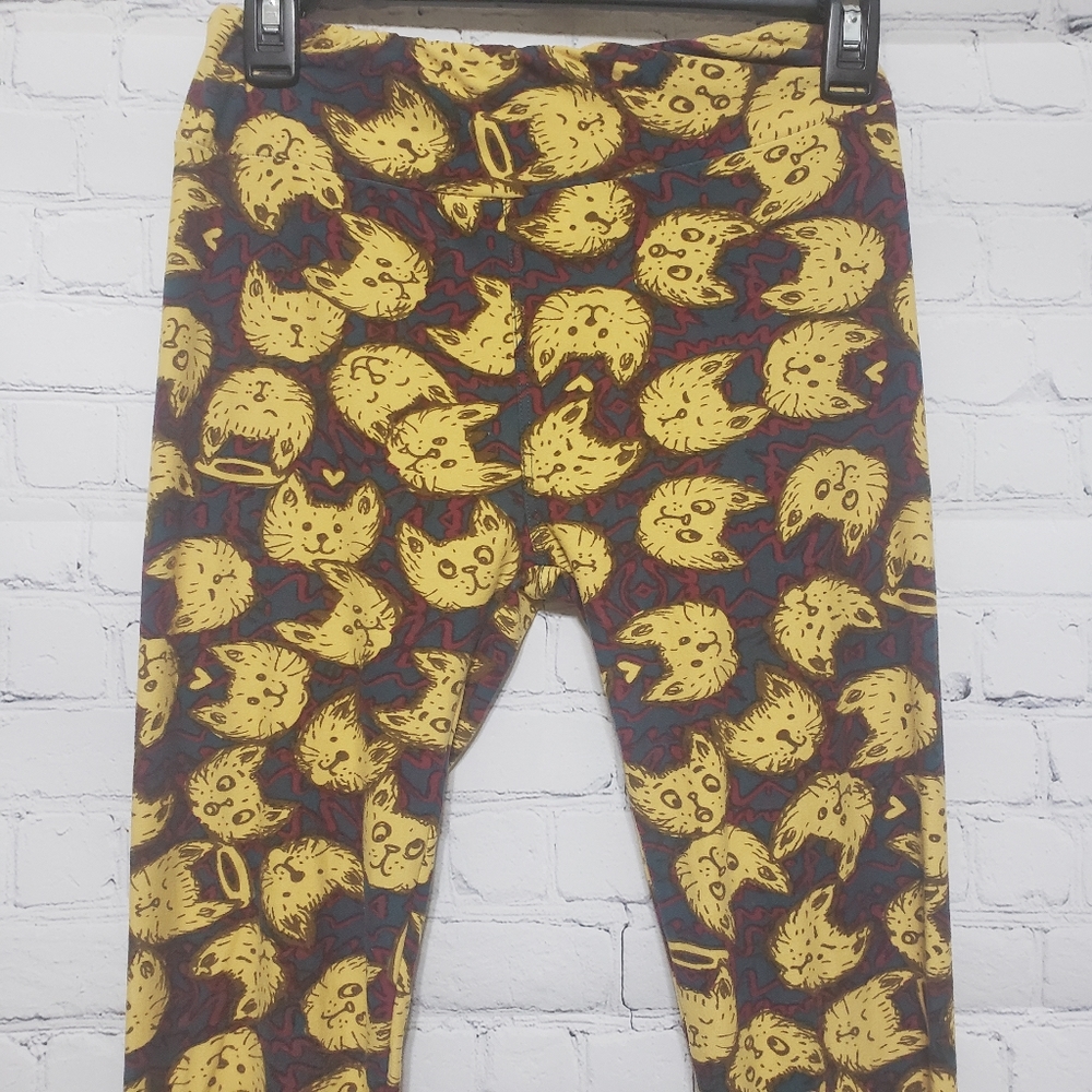 Lularoe OSFA Cute Kitty Leggings - Picture 5 of 5